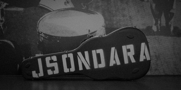 j.s. ondura written on a guitar case